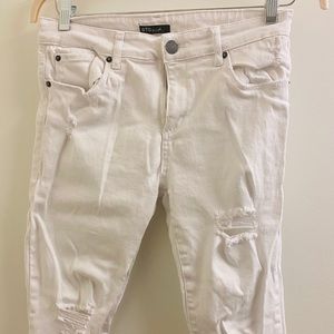 STS Blue white distressed skinny Jeans
